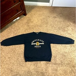 Vintage Universite Paris France Crewneck